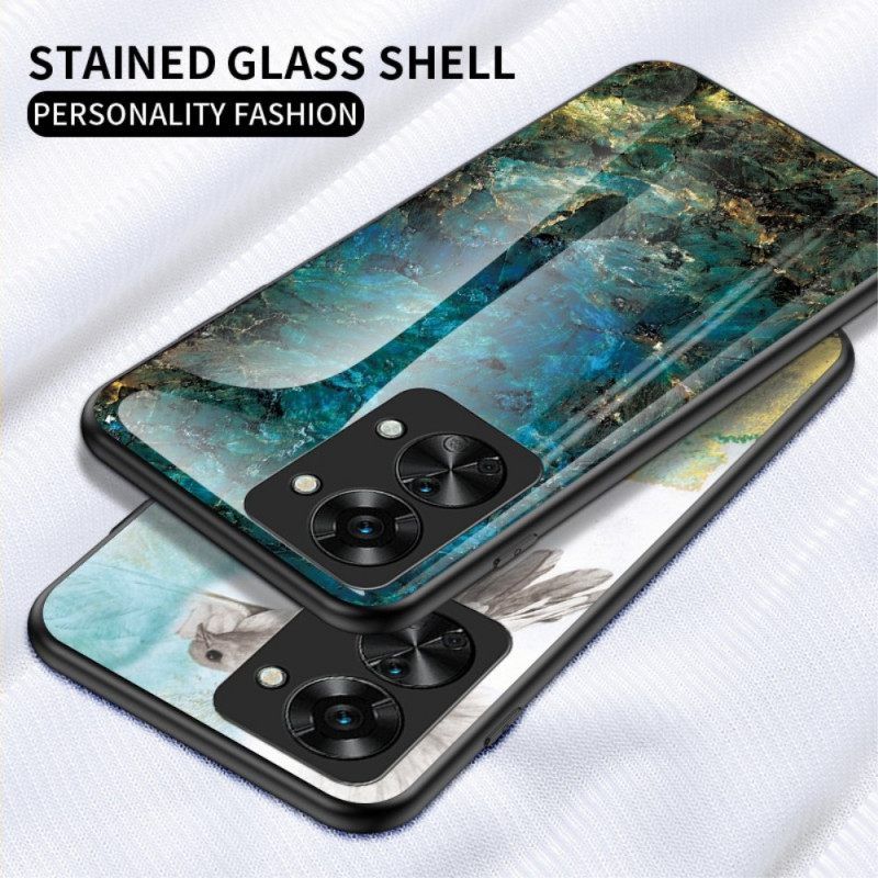 Θήκη OnePlus Nord 2T 5G Μάρμαρο Tempered Glass